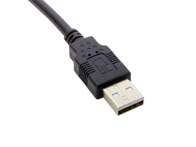 CY Mini USB B Type 5pin Male Right Angled 90 Degree to USB 2.0 Male Data Cable with Ferrite 3.0m U2-057-RI-3.0M