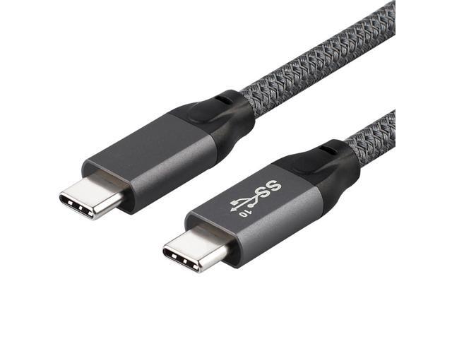 CY 2.0M 10Gbps USB-C USB 3.1 Type C Gen2 Male to Male Data Video 100W Cable with E-marker for Tablet & Phone & Laptop UC-124-2.0M