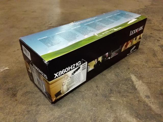 Lexmark X860H21G High Yield Toner Cartridge - Black
