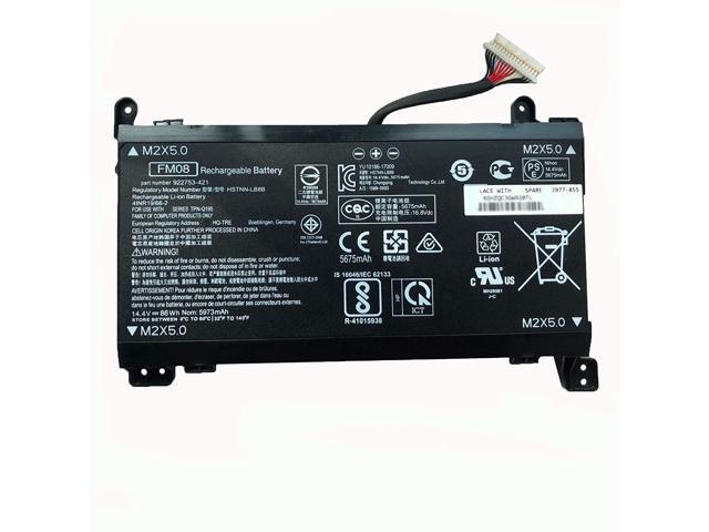 Compatible/Replacement Laptop Battery For Hp Hp Omen 17-An013tx 17-An014tx Hstnn-Lb8b 922753-421 14.4V 86Wh 5973Mah Fm08