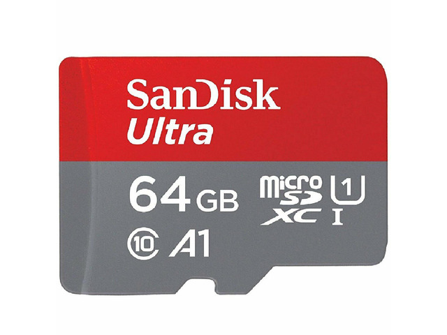 SanDisk 64GB MicroSDXC Memory Card - 140MB/s Transfer Speeds, A1-Rated Performance, Class 10 with SD Card Adapter, for Cameras, Phones, Tablets,...