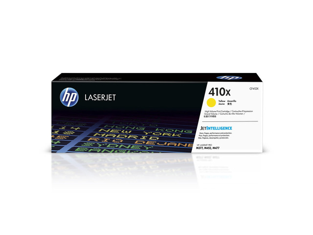 410X Yellow High-Yield Toner Cartridge Printers Works with Color LaserJet Pro M452 Series; Color LaserJet Pro MFP M377, M477 Series CF412X