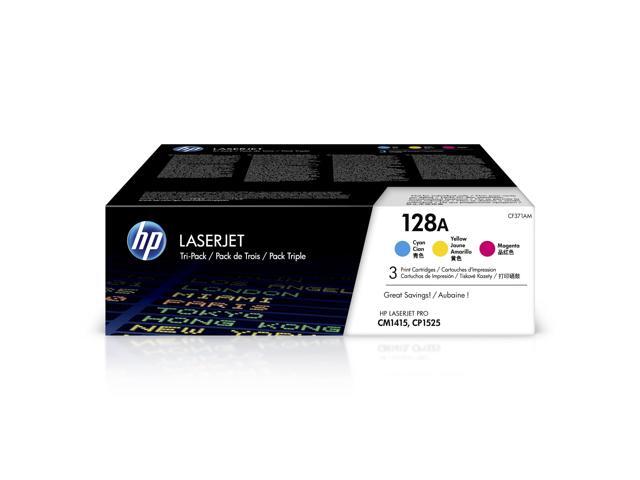 128A Cyan, Magenta, Yellow Toner Cartridges (3-Pack) Works LaserJet Pro CM1415 Color, CP1525 Color Series CF371AM