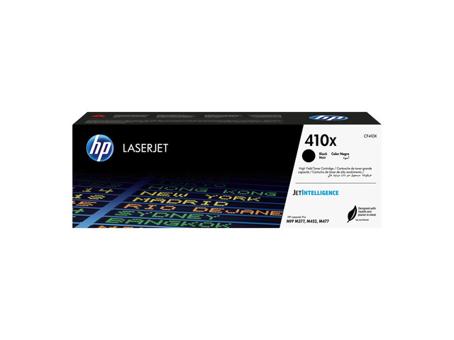 410X Black High-Yield Toner Cartridge Printers Works with Color LaserJet Pro M452 Series; Color LaserJet Pro MFP M377, M477 Series CF410X