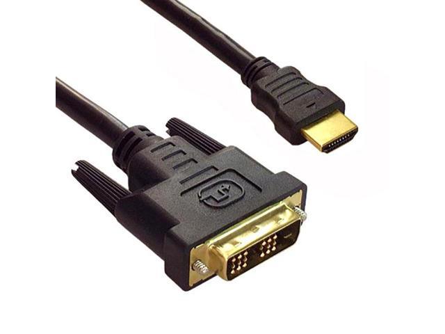FireFold HDMIDVI-50-BLK HDMI-1-DVI 50 ft. Black DVI to HDMI Cable Male to Male - Digital Moniter Adapter Cable - OEM