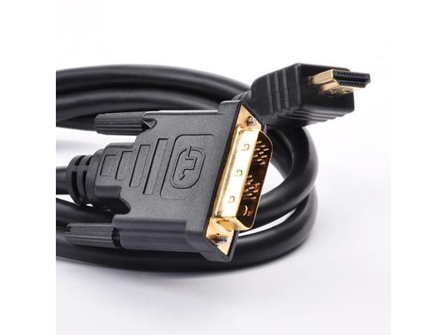 FireFold HDMIDVI-50-BLK HDMI-1-DVI 50 ft. Black DVI to HDMI Cable Male to Male - Digital Moniter Adapter Cable - OEM