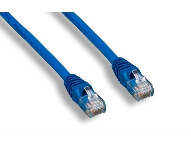 FireFold Cat6 Ethernet Patch Cable Blue 50ft, 550MHZ UTP 24 AWG Bare Copper Molded Snagless Half-Moon Boot Network Patch Cable with Connector -...