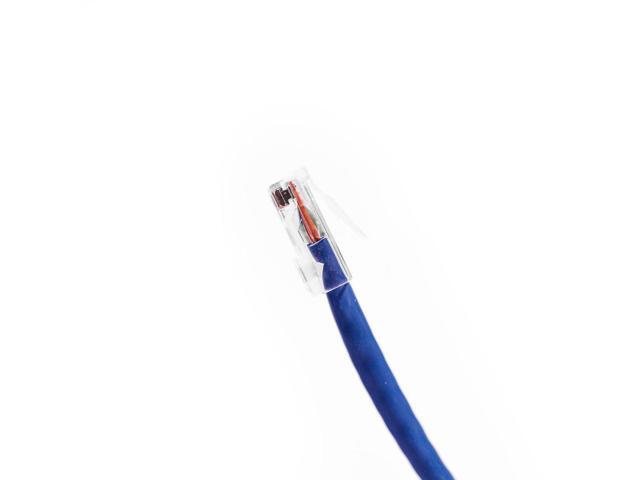 FireFold Cat6 Ethernet Patch Cable Blue 50ft, 550MHZ UTP 24 AWG Bare Copper Molded Snagless Half-Moon Boot Network Patch Cable with Connector -...