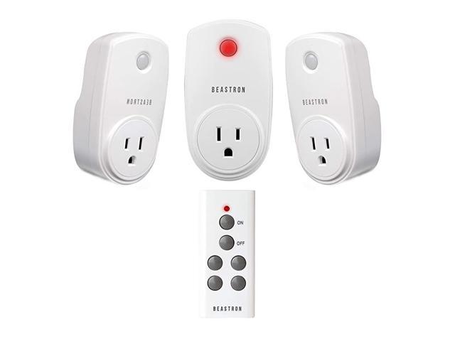Wireless Remote Control Outlet, 3 Pack Light Switch for Lamps, Power Strips, Home Automation and Other Household Appliances photo