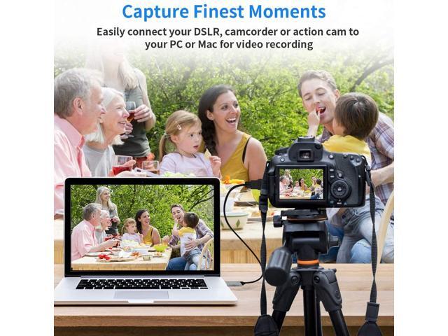 HDMI To USB 3.0 Video Capture Card 1080P HD Recorder Game/Video Live Streaming For Windows, Android & MacOS Suitable For High-definition...