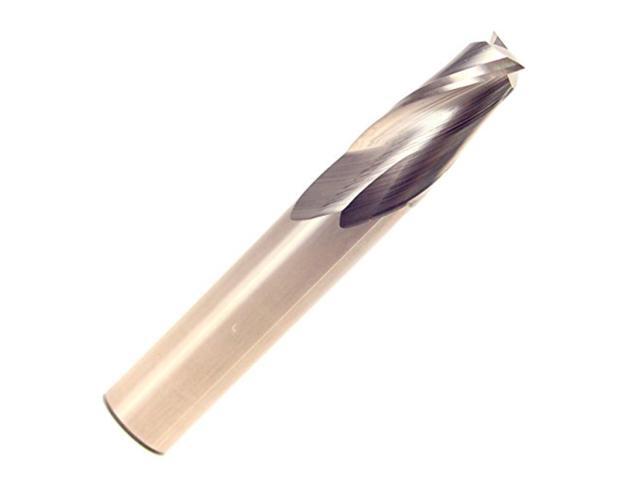Drill America MMO1/2-2FSE Solid Carbide End Mill, Polished Finish, 2 Flute, Square End, 1' Cutting Length, 1/2' Cutting Diameter, 3' Length, 1/2'...