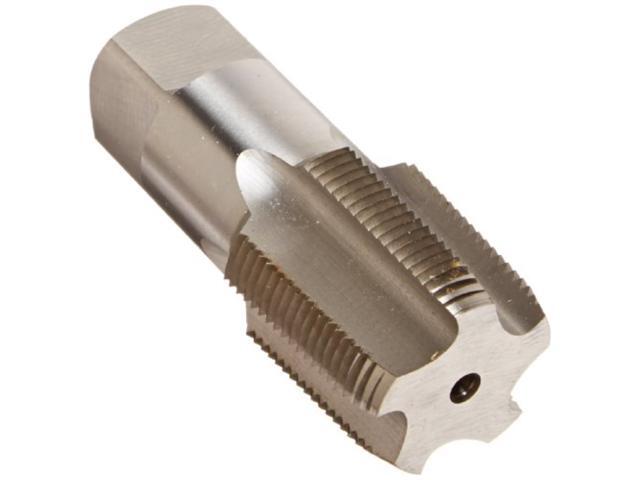 Drill America DWT Series Qualtech High-Speed Steel Pipe Tap, Uncoated (Bright) Finish, Round with Square End Shank, 3'-8 NPT (Pack of 1)
