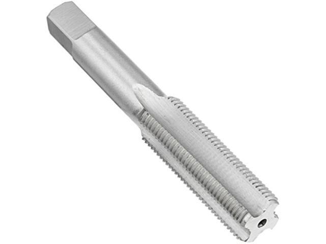 Drill America DWT Series Qualtech High-Speed Steel Left Hand Threading Tap, Uncoated (Bright) Finish, Round with Square End Shank, Bottoming...