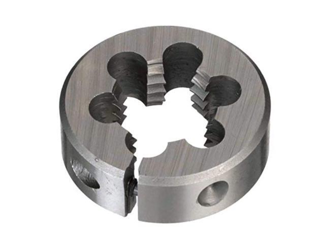 Drill America DWT Series Qualtech High-Speed Steel Round Adjustable Threading Die, 1' Diameter, 3/8'-18 Size (Pack of 1)