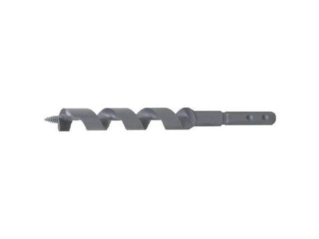 Drill America DMS73-2120 Carbon Steel Nail Buster Auger Bit, Polished Finish, Spiral Flute, 1' Size, 18' Length