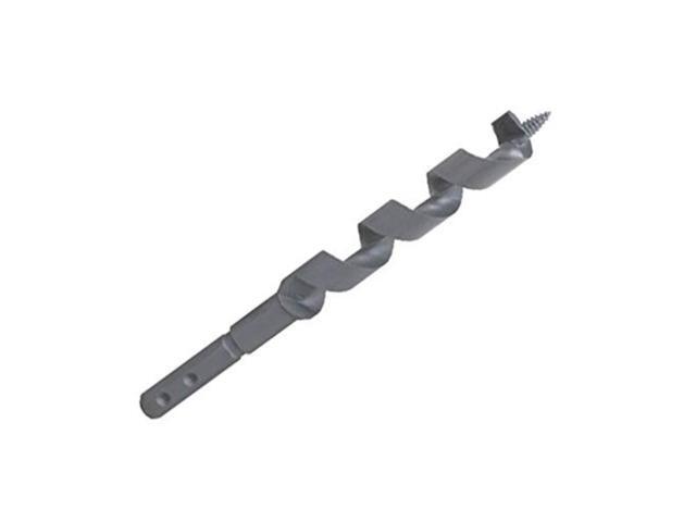 Drill America DMS73-2030 Carbon Steel Nail Buster Auger Bit, Polished Finish, Spiral Flute, 3/8' Size, 18' Length