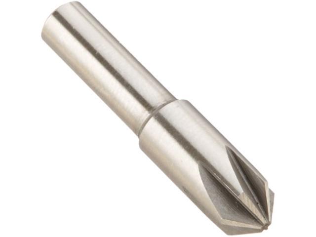 Drill America DEWCHAT Series High-Speed Steel Chatterless Countersink, 6 Flute, 1/2' Shank Diameter, 7/8' Size, 60 Degrees Angle (Pack of 1)