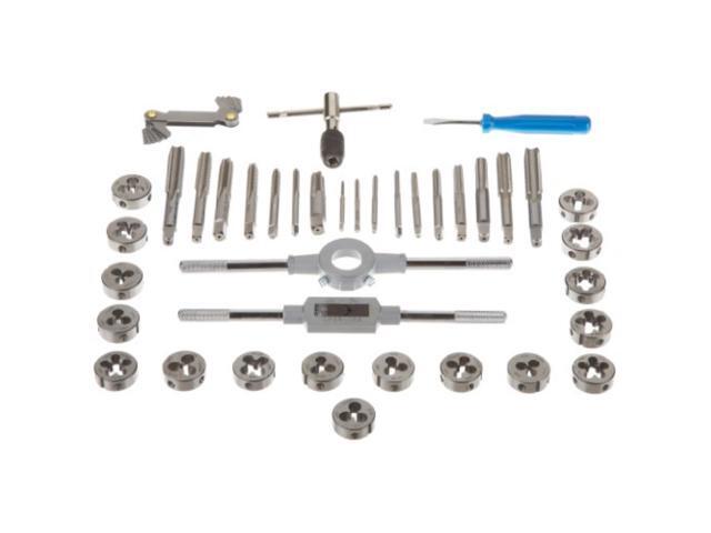 Drill America DWT40PC-HS-ROUND #4-1/2' HSS Tap and Die Set with Round Die