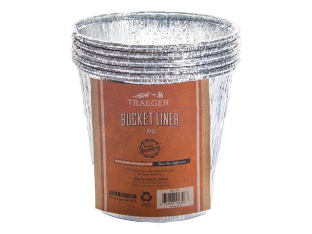 Traeger BAC407 5 Pack Grease Bucket Liner for All Grills