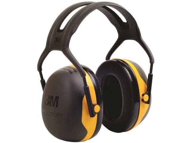 3M X-Series Over-The-Head Earmuff With Headband X2A/37271(Aad), Black/Yellow