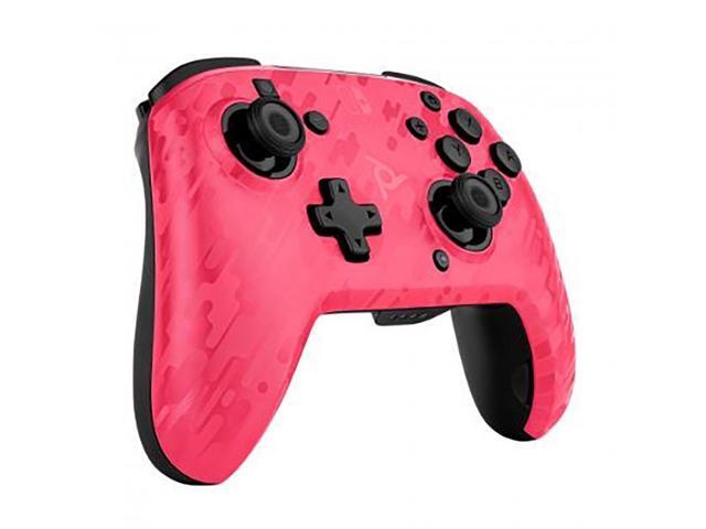 PDP 500-202-NA-CMPK Faceoff Wireless Deluxe Controller - Pink Camo - Nintendo Switch