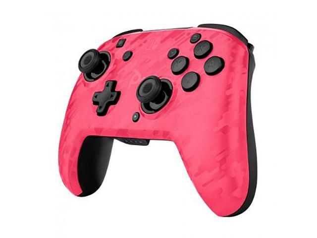 PDP 500-202-NA-CMPK Faceoff Wireless Deluxe Controller - Pink Camo - Nintendo Switch