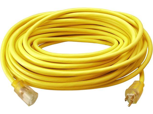 2589SW0002 25890002 Outdoor Cord-12/3 American Made SJTW Heavy Duty 3 Prong Extension Cord, Water Resistant Vinyl Jacket, for Commercial Use and. photo