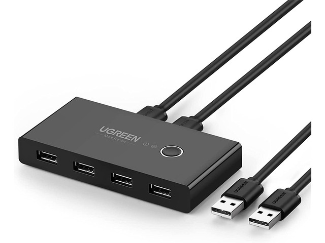 UGREEN USB Switch Selector 2 Computers Sharing 4 USB Devices USB 2.0 Peripheral 