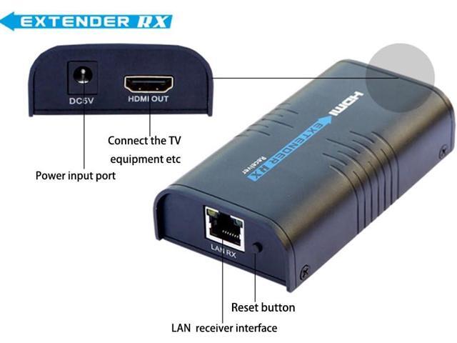 LKV373A 1080P HDMI Extender 365ft/120M Over Single Cat5 /Cat6 /Cat7 Ethernet Network and LAN Router/Switcher for HD STB,DVD,PS3, etc Supports...