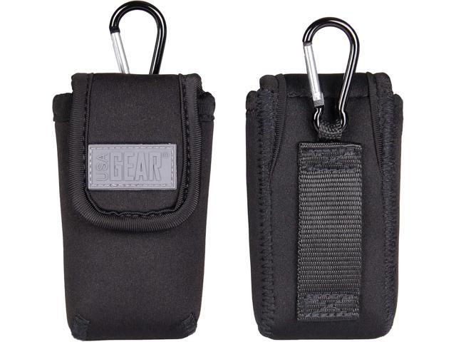 USA Gear Flip Phone Belt Case Compatible with Jitterbug 2, Alcatel GO, Nokia 2780, Tracfone TCL 2, Artfone G3 and more - Neoprene Flip Phone Pouch,...