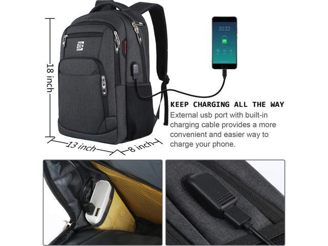 Laptop Backpack,Business Travel Anti Theft Slim Durable Laptops Backpack with USB Charging Port,Water Resistant College Computer Bag for Women &...