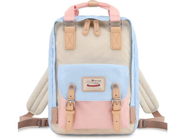 Himawari Girls Vintage Waterproof School Backpack, 14.9' Laptop Backpack for Women (HM-38#)