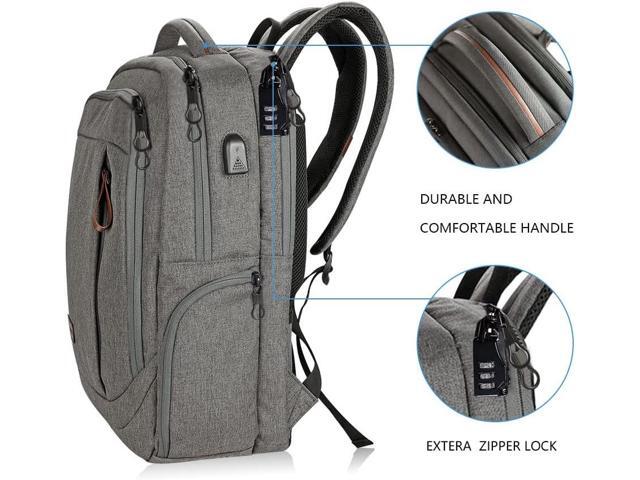 KROSER Laptop Backpack Large Computer Backpack Fits up to 17.3 Inch Laptop with USB Charging Port Water-Repellent Casual Daypack for...