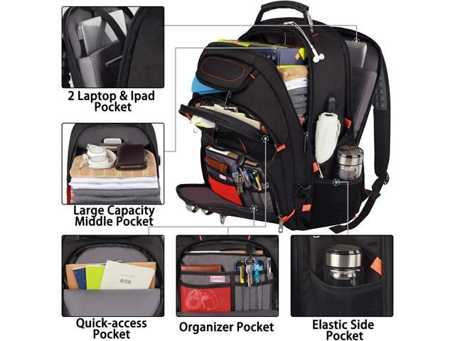 Travel Laptop Backpack,Extra Large 18.4 inch Gaming Laptop Backpacks with USB Charging Port,Big Capacity TSA Friendly RFID Anti Theft Pocket...