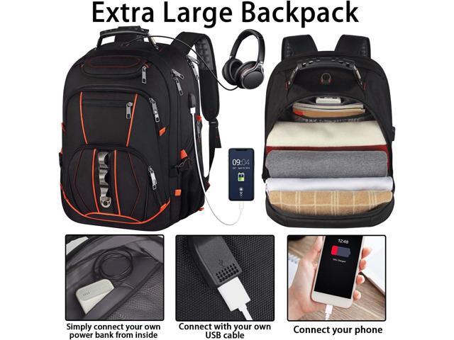 Travel Laptop Backpack,Extra Large 18.4 inch Gaming Laptop Backpacks with USB Charging Port,Big Capacity TSA Friendly RFID Anti Theft Pocket...