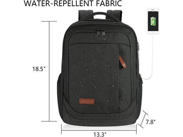 KROSER Laptop Backpack Large Computer Backpack Fits up to 17.3 Inch Laptop with USB Charging Port Water-Repellent Travel Backpack Casual Daypack...
