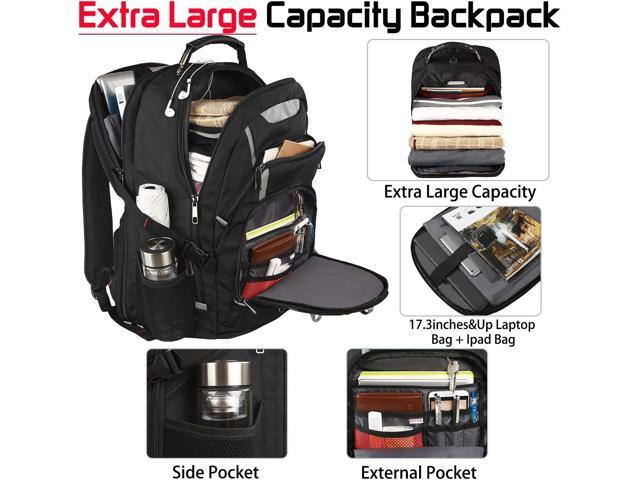 18.4 Laptop Backpack for Men, 55L-60L Extra Large Gaming Laptops Backpack with USB Charger Port, TSA Friendly Flight Approved RFID Anti-theft...