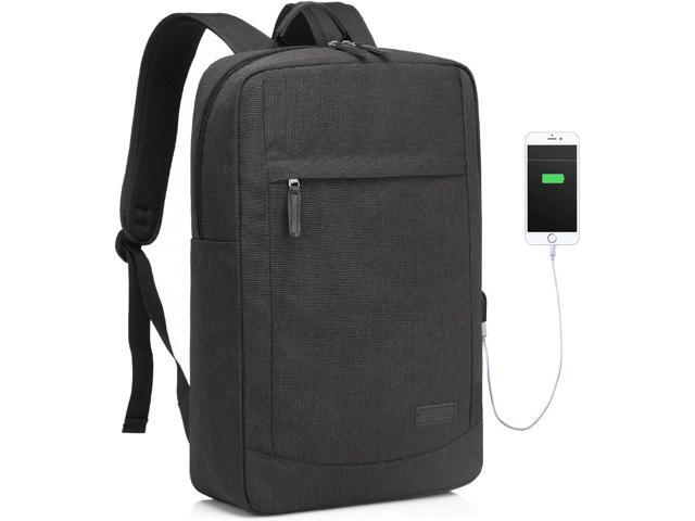 VASCHY 17 inch Laptop Backpack for Men with USB Port Lightweight Slim Business Backpack