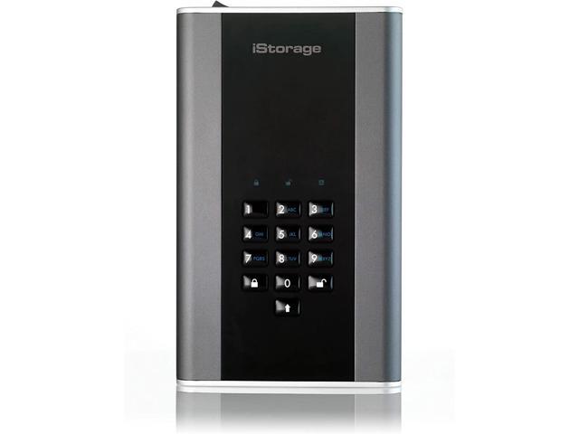 iStorage diskAshur DT2 4TB Secure encrypted desktop hard drive - FIPS Level 3 certified - Password protected - military grade hardware encryption...