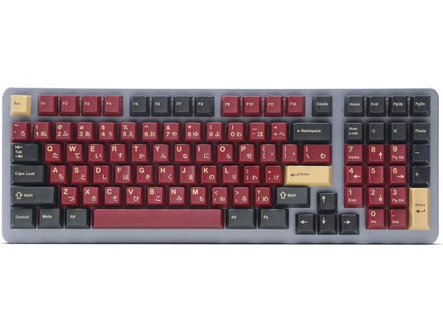 Drop + Redsuns GMK Red Samurai Keycap Set for Full-Size Keyboards - Compatible with Cherry MX Switches and Clones (1800 Layout 113-key Kit)