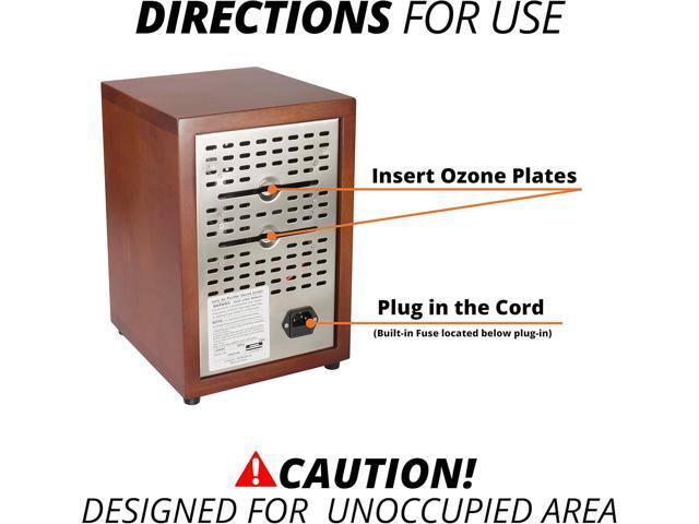 Ion and Ozone Generator Air Purifier, Ionizer & Deodorizer adjustable up to 3,500 SqFt - Ideal for Dust, Pollen, Pets & Smoke Smell by Mammoth