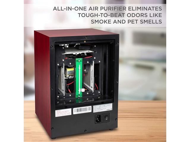 Ivation 5-in-1 HEPA Air Purifier & Ozone Generator W/Digital Display Timer and Remote, Ionizer & Deodorizer 3,700 Sq/Ft HEPA, Carbon and...