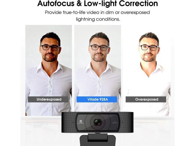 HD Webcam 1080P with Microphone & Cover Slide, 928A Pro USB Computer Web Camera Video Cam for Streaming Gaming Conferencing Mac Windows PC Laptop...