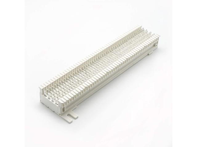 InstallerParts 66 Punch Down Block - Terminating Block for Data Network Wiring, Telephone Punch Down Cabling, Wire Termination - White