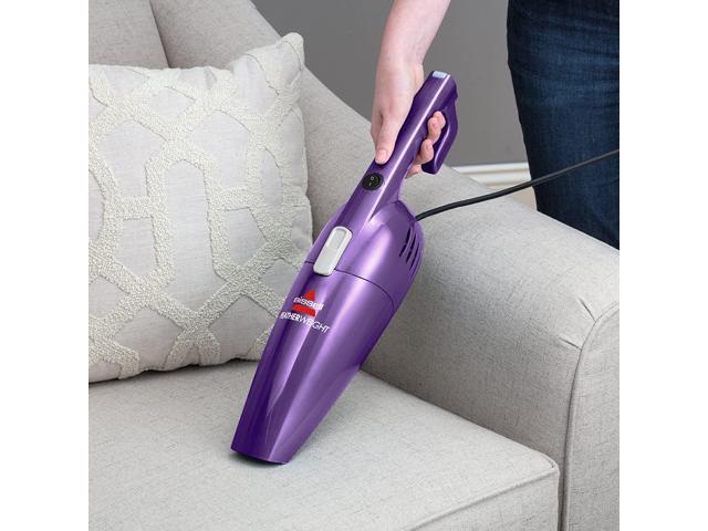 Bissell Featherweight Stick Lightweight Bagless Vacuum with Crevice Tool, 20334, Purple