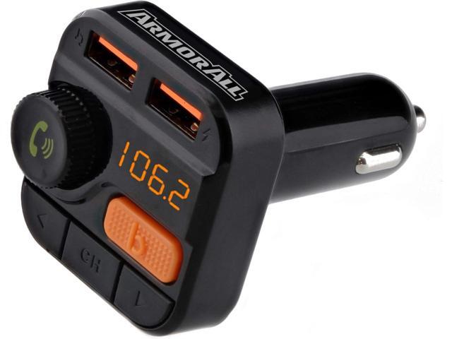 Xtreme Digital Lifestyle Accessories Armor All Wireless Bluetooth FM Transmitter with Dual Port USB Charging, Voice Controls, Bass Boost,...