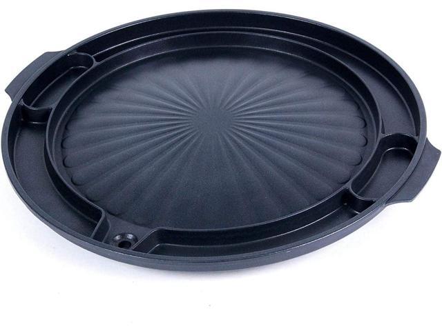 Master Grill Pan, Korean Traditional BBQ Grill Pan - Stovetop Nonstick Indoor/Outdoor Smokeless BBQ Cast Aluminum Grill Pan