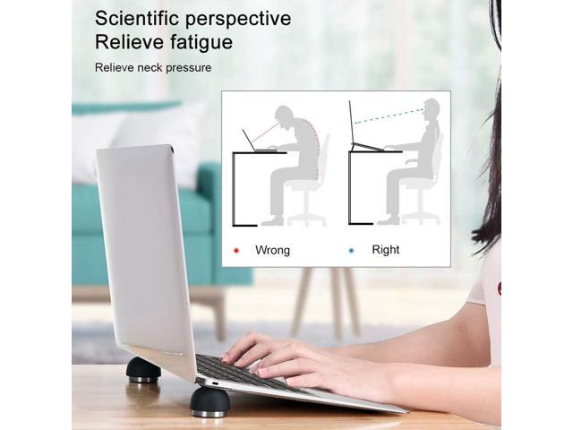 Portable Laptop Cooling Pad, Ergonomic Laptop Stand Small Invisible Cooler Ball Magnetic Foot Heat for MacBook Pro/Air, More 12-17 Inches...