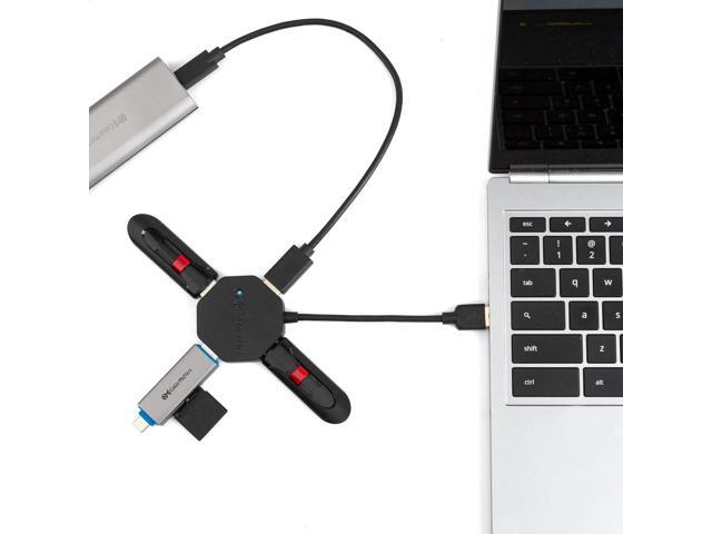 Cable Matters Ultra Mini 4 Port USB Hub (USB 3.0 Hub, USB 3 Hub)