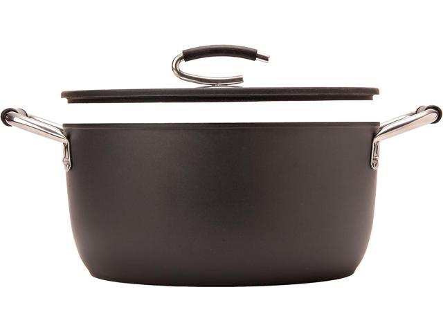DaTerra Cucina 8 Qt Nonstick Dutch Oven w/Lid Made in Italy PTFE, Cadmium, Lead and PFOA free proprietary nontoxic ceramic coating Oven Safe...